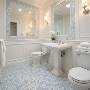 Habitus Bathroom NeoGlass Mix Random L White