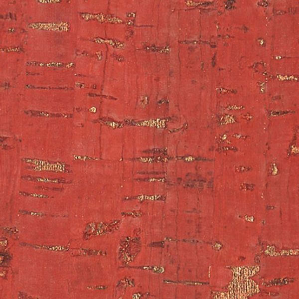 Minore Red Metallic, 10 Yards, 57 Roll of Cork Fabric - THE