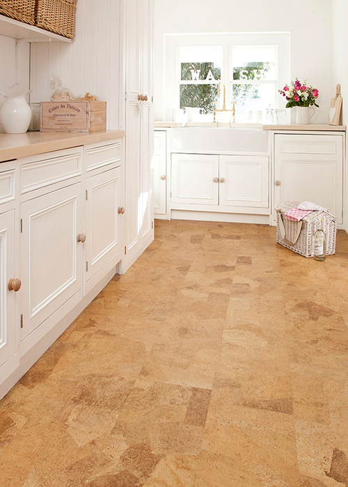 Cork Laminate Floors - Coffee Color Cork Tiles