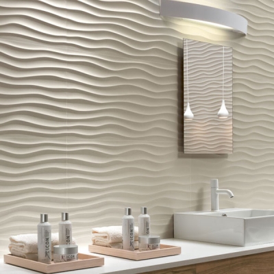 14 SF Dune White Matte 3D Wall Tile - THE HABITUS COLLECTION