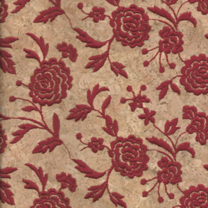 Triplex Fiore Rosso Cork Fabric