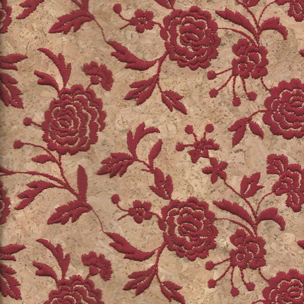 Cork Fabric in Red