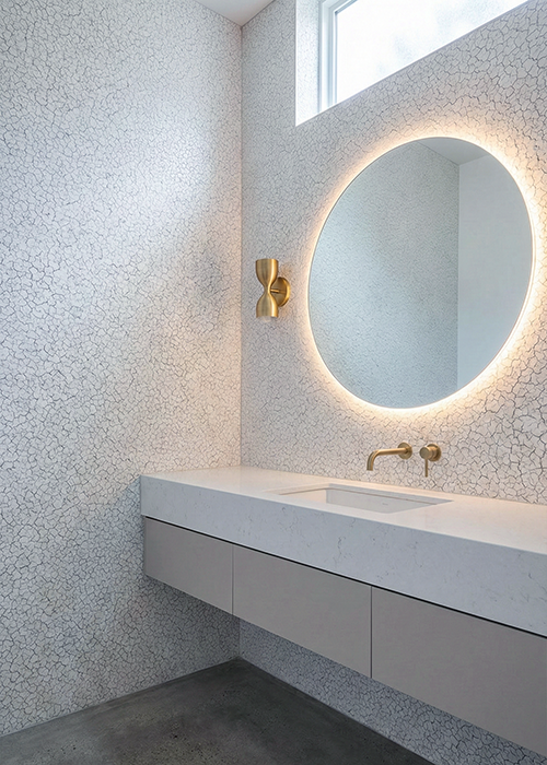 Habitus Tsuchi Mud Wall Powder Room